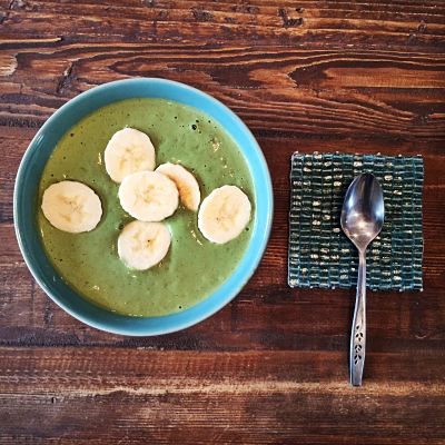 Going Bananas for Kale Smoothie Bowl