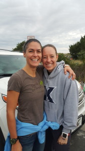 sarah and me pre-race