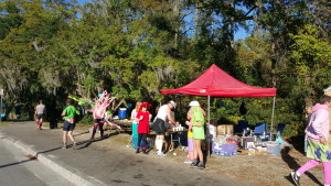 B2B run course aid station