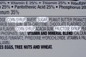 sugar on a food label