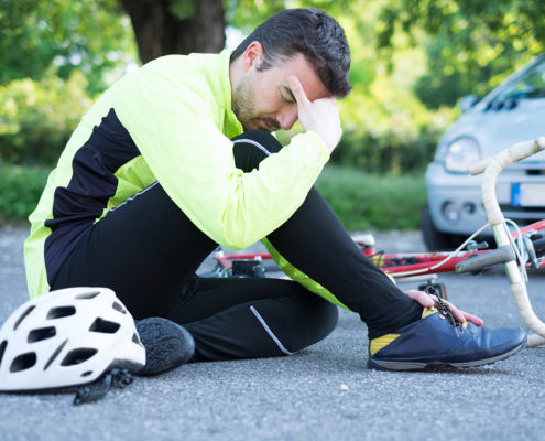 bicycle-auto accident