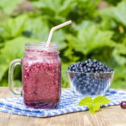 cherry blueberry recovery smoothie