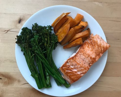 Salmon dinner