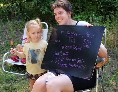 overcoming cancer and picking up triathlon