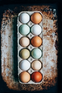 colored eggs