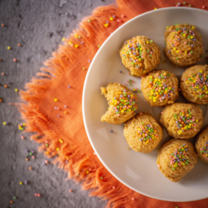 The Fueling Edge birthday cake protein bites