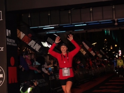 Female Ironman triathlete