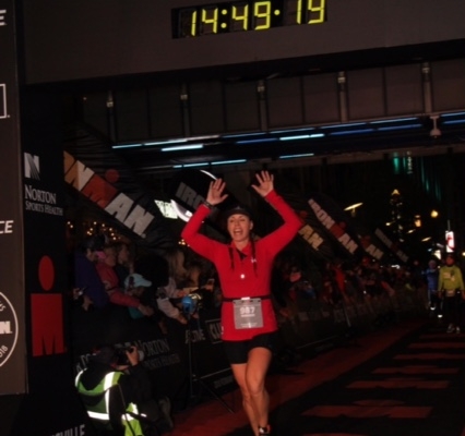 Female Ironman triathlete